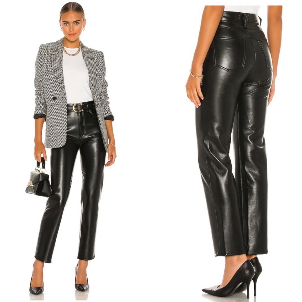 NWOT Agolde Recycled Leather 90’s Pants
